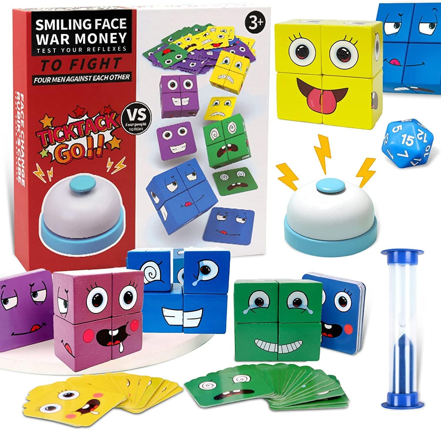 Expression Cube Face Changing Building Blocks